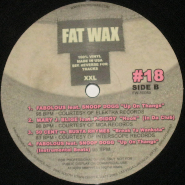 Various - Fat Wax #18 | Promowax (FW-1008) - 2