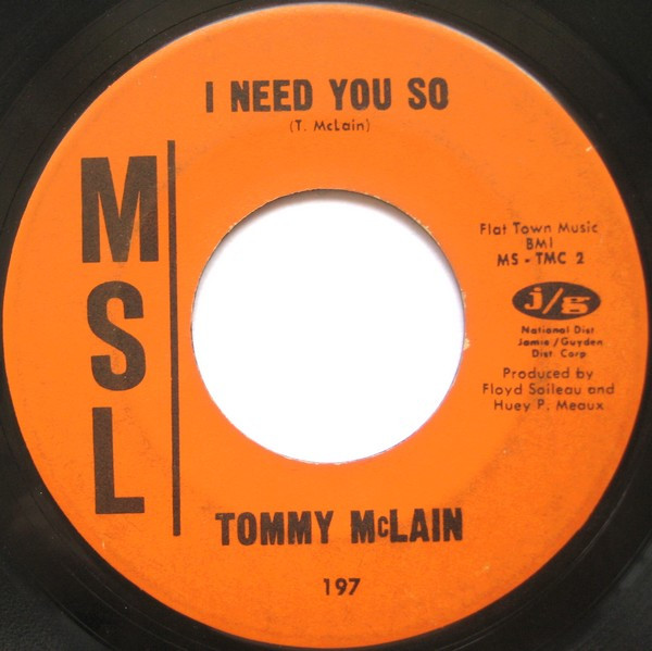 Tommy McLain - Sweet Dreams / I Need You So | MSL (197) - 2