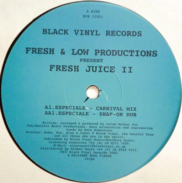 Fresh & Low - Fresh Juice II | Black Vinyl Records (BVR 12021) - 2