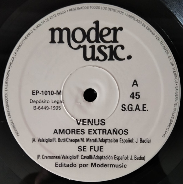Venus - Amores Extraños | Moder Music (EP-1010-M) - 3