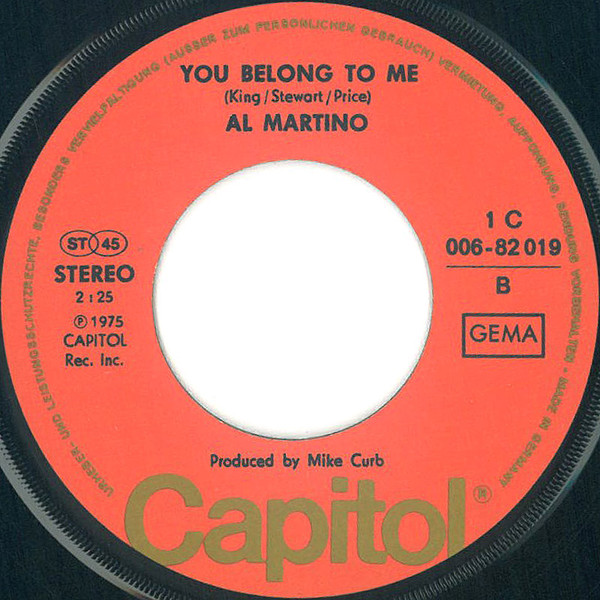 Al Martino - Volare | Capitol Records (1C 006-82 019) - 4