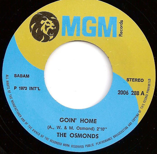 The Osmonds - Goin' Home | MGM Records (2006 288) - 3