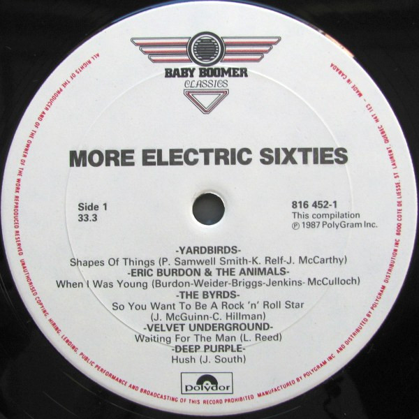 Various - More Electric Sixties | Polydor (816 452-1) - 3 Various - More Electric Sixties | Polydor (816 452-1) - 3
