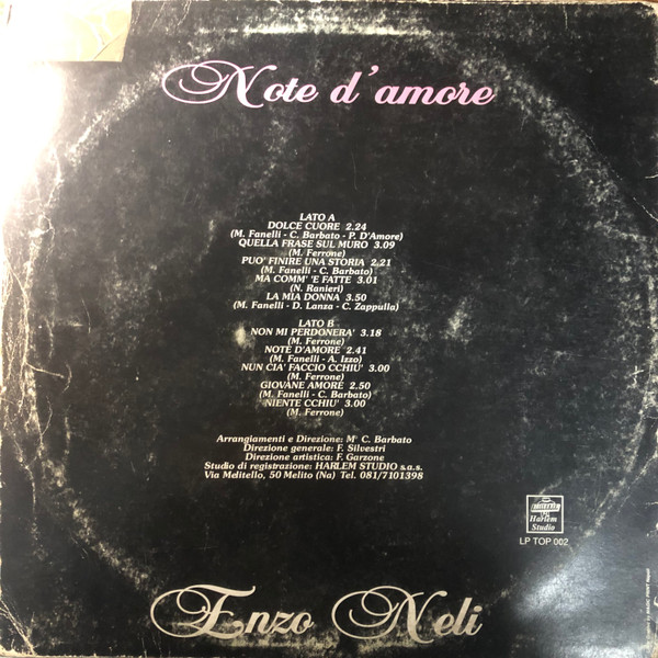 Enzo Neli - Note D'Amore | Harlem Studio (TOP 002) - 2