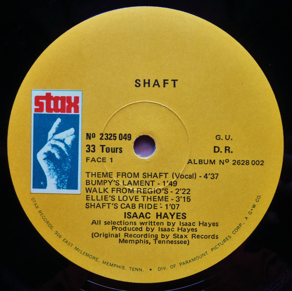 Isaac Hayes - Shaft | Stax (2628 002) - 2