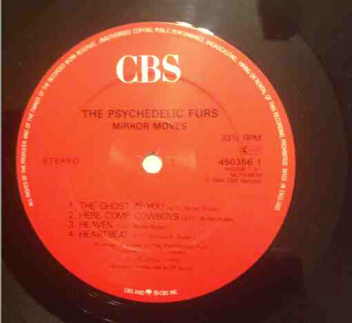 The Psychedelic Furs - Mirror Moves | CBS (450356 1) - 4 The Psychedelic Furs - Mirror Moves | CBS (450356 1) - 4
