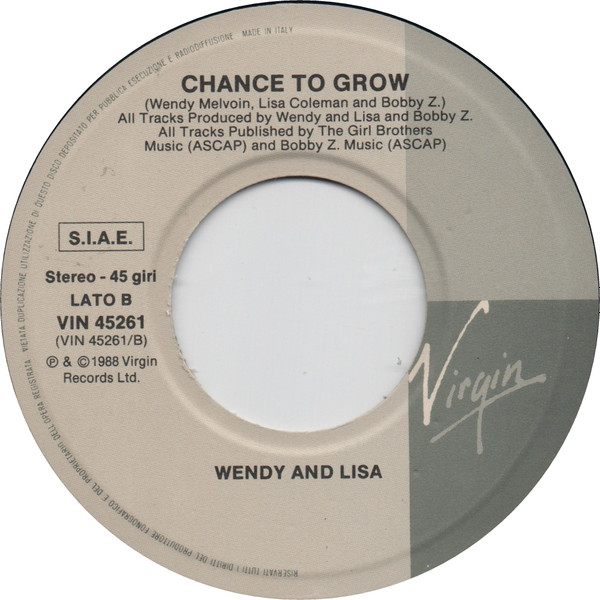 Wendy & Lisa - Sideshow | Virgin (VIN45261) - 4 Wendy & Lisa - Sideshow | Virgin (VIN45261) - 4