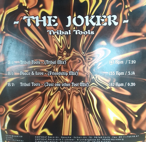 The Joker - Tribal Tools | Hartbeat Records (HBR 96/006) - 2