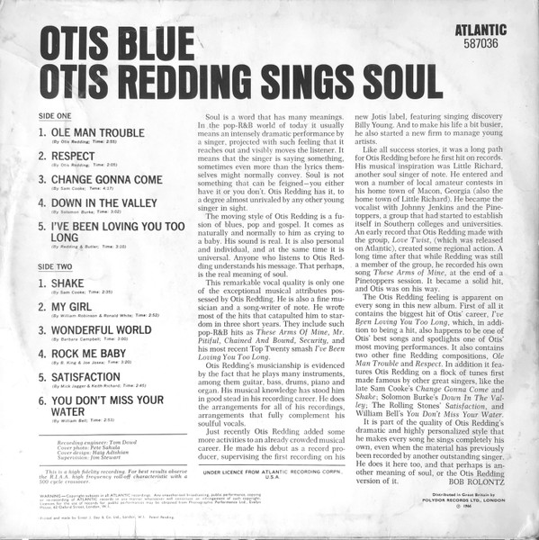 Otis Redding - Otis Blue / Otis Redding Sings Soul | Atlantic (587036) - 2 Otis Redding - Otis Blue / Otis Redding Sings Soul | Atlantic (587036) - 2