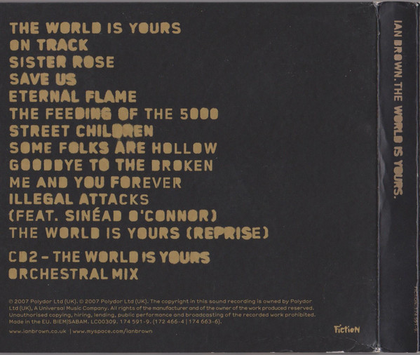 Ian Brown - The World Is Yours | Fiction Records (174 591-9) - 4