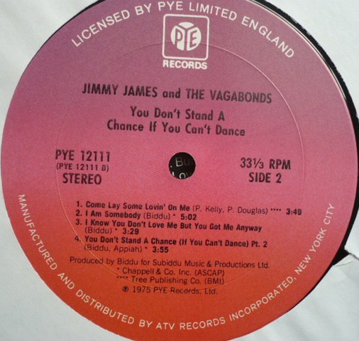 Jimmy James & The Vagabonds - You Don't Stand A Chance If You Can't Dance | Pye Records (PYE 12111) - 4