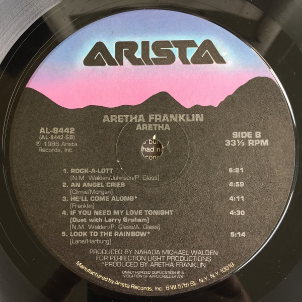Aretha Franklin - Aretha | Arista (AL-8442) - 4