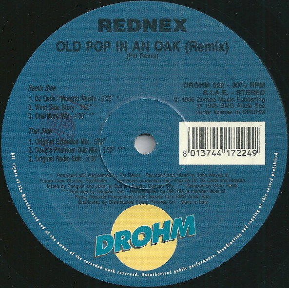 Rednex - Old Pop In An Oak (Remix) | Drohm (DROHM 022) - 3