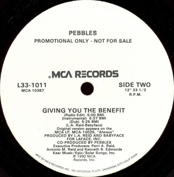 Pebbles - Giving You The Benefit | MCA Records (L33-1011) - 3 Pebbles - Giving You The Benefit | MCA Records (L33-1011) - 3