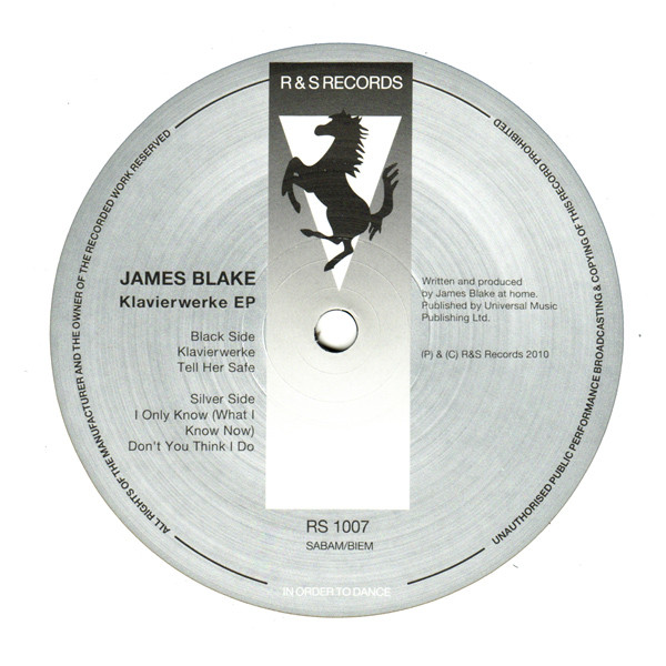 James Blake - Klavierwerke EP | R & S Records (RS1007) - 2