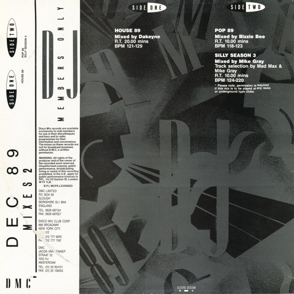 Various - December 89 - Mixes 2 | DMC (DMC 83/2) - 4