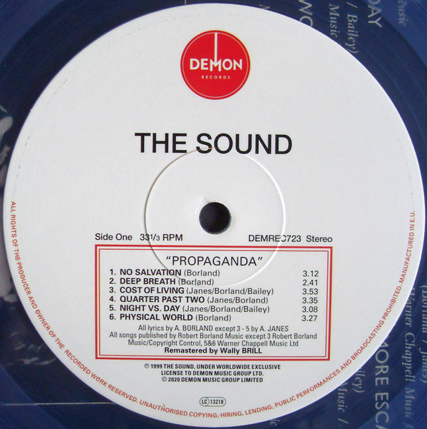 The Sound - Propaganda | Demon Records (DEMREC723) - 2