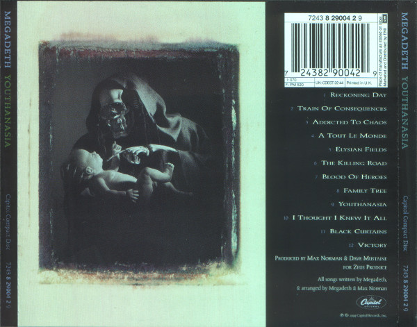 Megadeth - Youthanasia | Capitol Records (7243 8 29004 2 9) - 2
