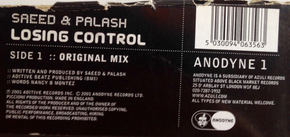 Saeed & Palash - Losing Control | Anodyne (ANODYNE 1) - 2