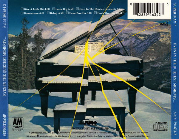 Supertramp - Even In The Quietest Moments... | A&M Records (394 634-2) - 2