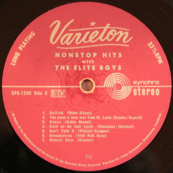 The Elite Boys - Nonstop Hits | Varieton (SPS 1295) - 4