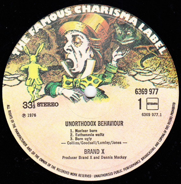 Brand X - Unorthodox Behaviour | Charisma (6369 977) - 3