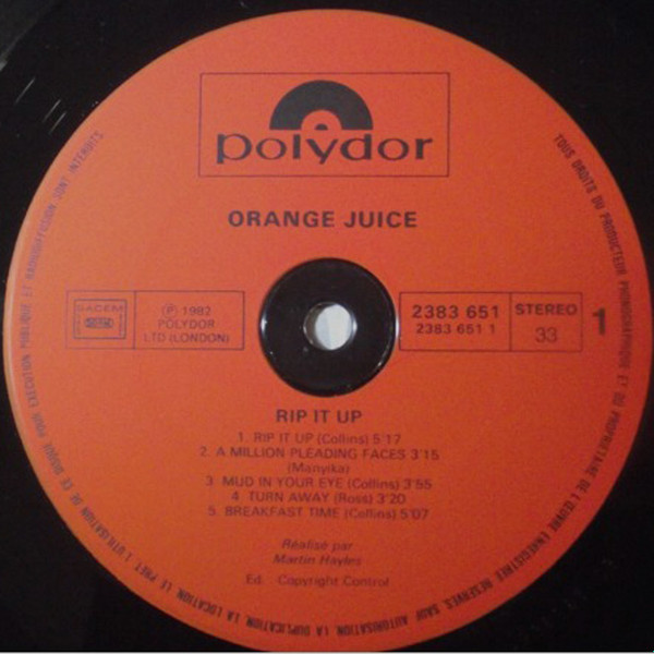 Orange Juice - Rip It Up | Polydor (2383 651) - 4 Orange Juice - Rip It Up | Polydor (2383 651) - 4