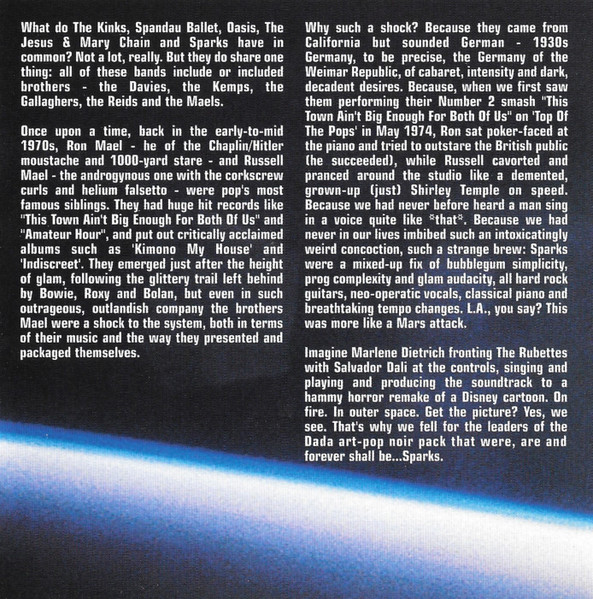 Sparks - This Album's Big Enough... The Best Of Sparks CD | Music Club (MCCD 503) - 4 Sparks - This Album's Big Enough... The Best Of Sparks CD | Music Club (MCCD 503) - 4