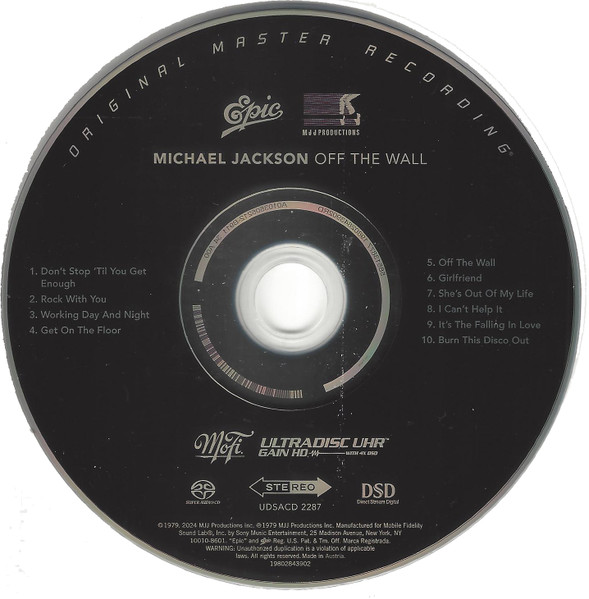 Michael Jackson - Off The Wall | Mobile Fidelity Sound Lab (UDSACD 2287) - 3