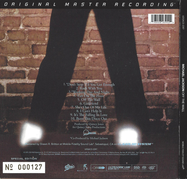 Michael Jackson - Off The Wall | Mobile Fidelity Sound Lab (UDSACD 2287) - 2