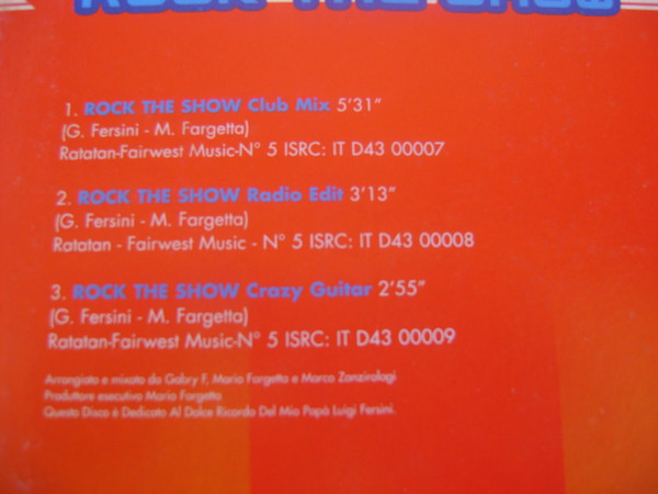 Gabriele Fersini - Rock The Show | Hands Up Records (HUX 01) - main