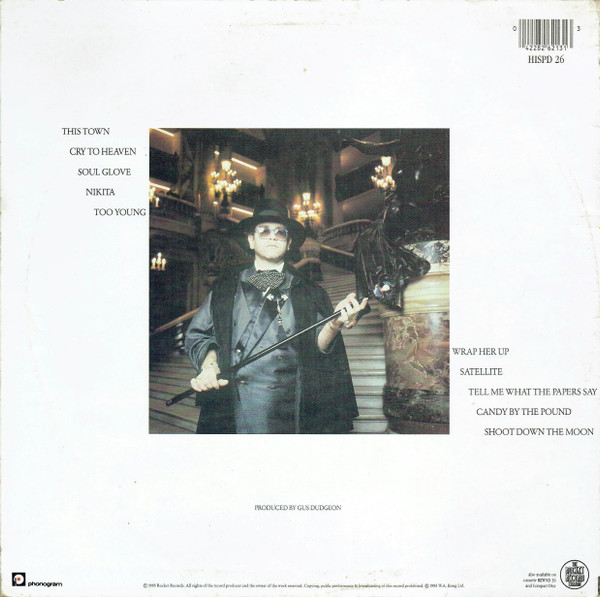 Elton John - Ice On Fire | The Rocket Record Company (HISPD 26) - 2