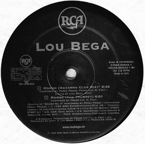 Lou Bega - Mambo No. 5 (A Little Bit Of...) | RCA (RDAB-65842-1) - 3