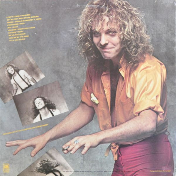 Peter Frampton - Where I Should Be | A&M Records (AMLK 63710) - 2 Peter Frampton - Where I Should Be | A&M Records (AMLK 63710) - 2
