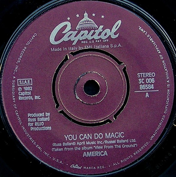 America - You Can Do Magic | Capitol Records (3C 006 - 86584) - 2 America - You Can Do Magic | Capitol Records (3C 006 - 86584) - 2