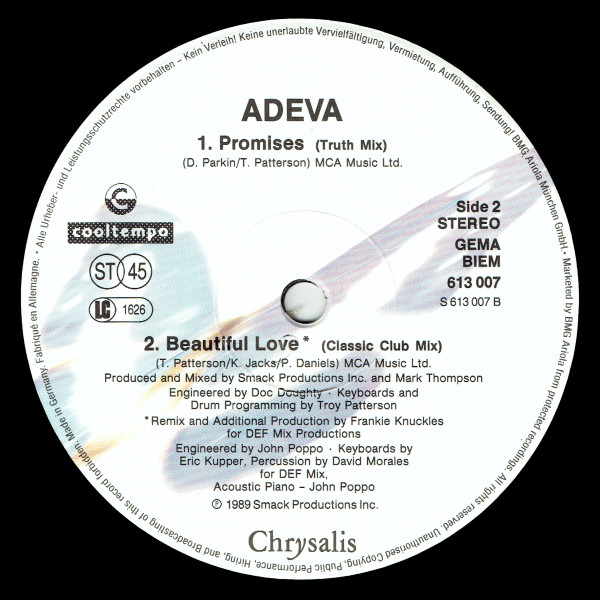 Adeva - Beautiful Love (Remix) | Chrysalis (613 007) - 4