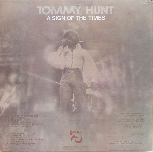 Tommy Hunt - A Sign Of The Times | Spark (SRLP 120) - 2