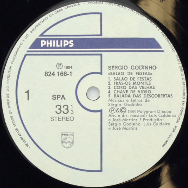 Sérgio Godinho - Salão De Festas | Philips (824 166-1) - 3 Sérgio Godinho - Salão De Festas | Philips (824 166-1) - 3