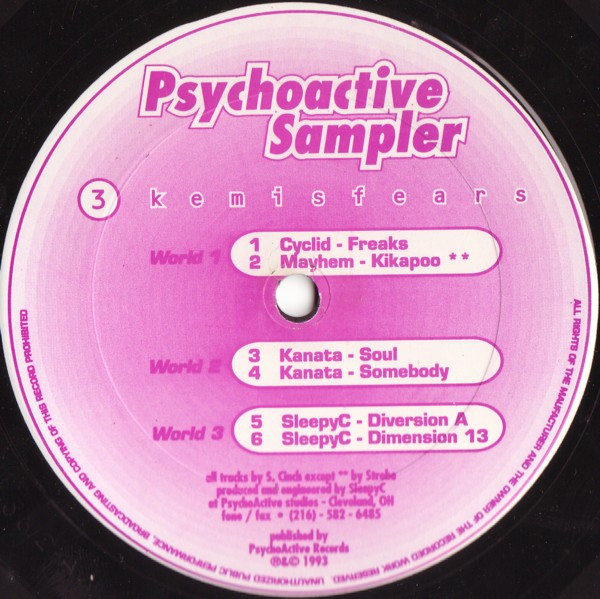 Various - Psychoactive Sampler - 3 Kemisfears | Psychoactive (S612)