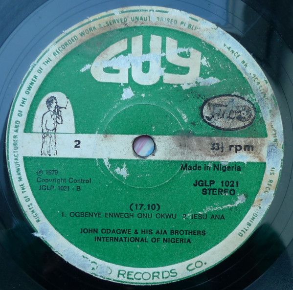 John Odagwe & His Aja Brothers International Of Nigeria - Aja Brothers International | Guy (JGLP 1021) - 4