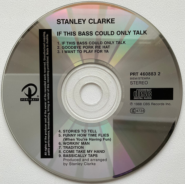 Stanley Clarke - If This Bass Could Only Talk | Portrait (PRT 460883 2) - 3