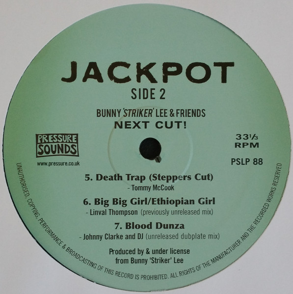 Bunny Lee - Next Cut! (Dub Plates, Rare Sides & Unreleased Cuts) | Pressure Sounds (PSLP 88) - 4 Bunny Lee - Next Cut! (Dub Plates, Rare Sides & Unreleased Cuts) | Pressure Sounds (PSLP 88) - 4