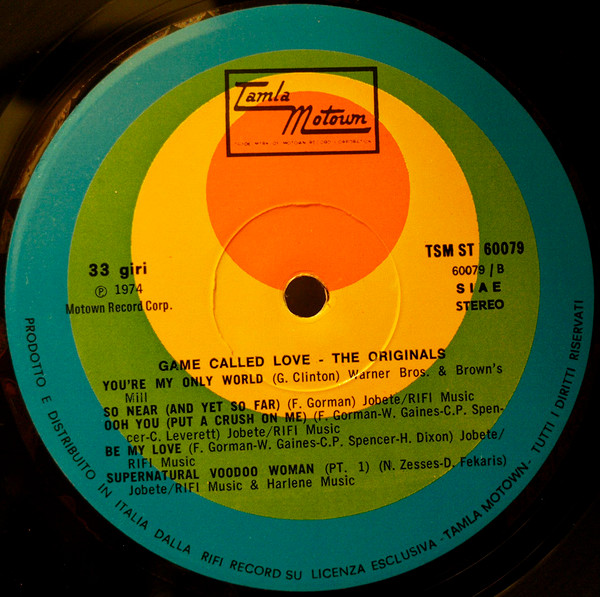 The Originals - Game Called Love | Tamla Motown (TSM ST 60079) - 4 The Originals - Game Called Love | Tamla Motown (TSM ST 60079) - 4