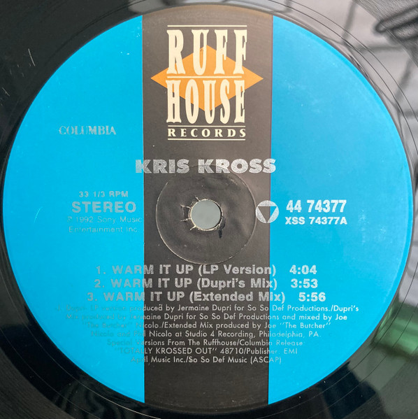 Kris Kross - Warm It Up | Ruffhouse Records (44 74377) - 3 Kris Kross - Warm It Up | Ruffhouse Records (44 74377) - 3