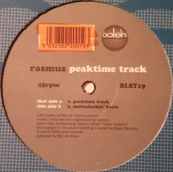 Rasmus - Peaktime Track | Bolshi Records (BLST19) - 2
