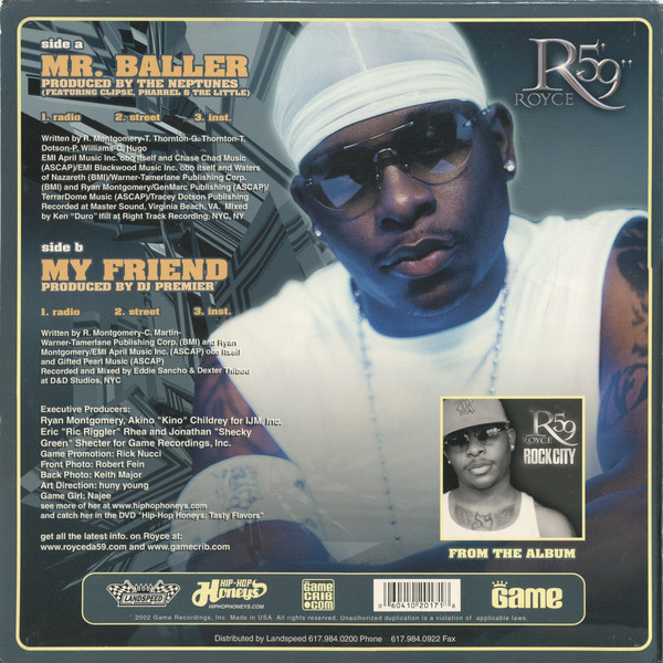 Royce Da 5'9" - Mr. Baller / My Friend | Game Recordings (GAM 2017-1) - 2 Royce Da 5'9" - Mr. Baller / My Friend | Game Recordings (GAM 2017-1) - 2