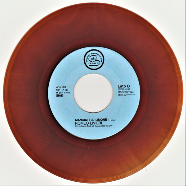 Romeo Livieri - Chitarra Vagabonda / Mangiati Lu Limone | Said Record (SP-170) - 4