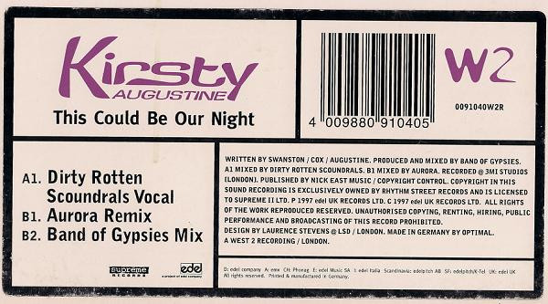 Kirsty Augustine - This Could Be Our Night | West 2 Recordings (0091040W2R) - 3