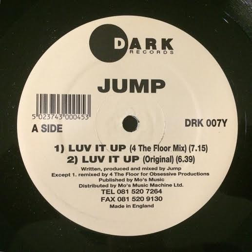 Jump - Funkatarium B/W Luv It Up (The 1994 Remixes) | Dark Records (DRK 007 X/Y) - 4