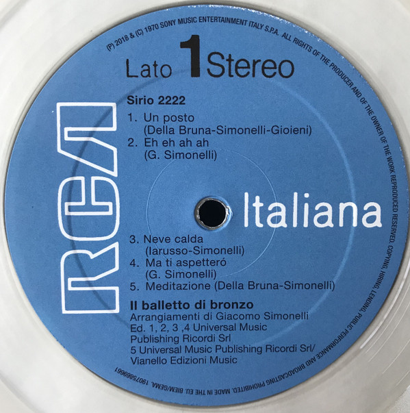 Il Balletto Di Bronzo - Sirio 2222 | Sony Music (19075869661) - 2